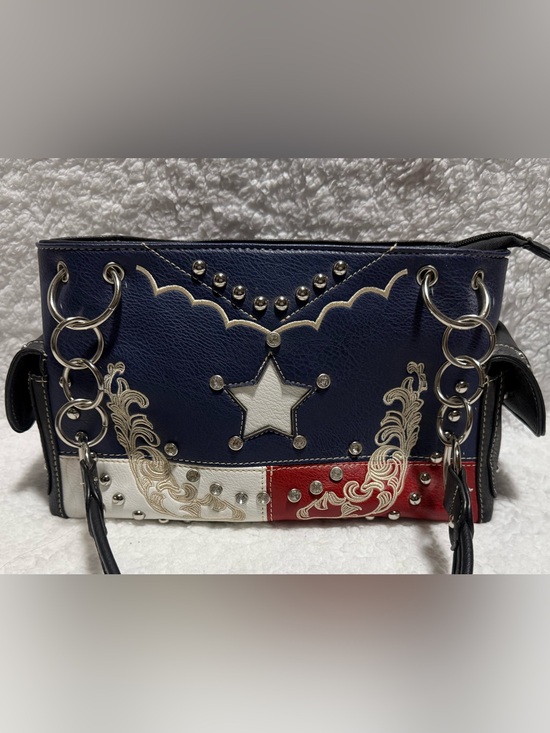 Handbags - Red, White & Blue Texas Star-Accent Women’s Shoulder Bag